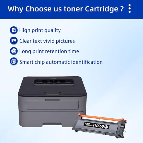 TN660 Black Toner Cartridge Replacement for Brother TN660 toner cartridge by LFDSMSG - Used condition - Image 6