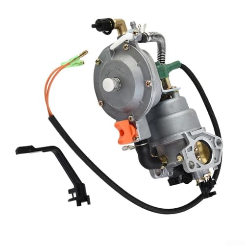 Volakebeing Carburatore a doppio combustibile per 100155 100230, compatibile con generatori da 7000 W, 9000 W, 439 cc, lega di alluminio + rivestimento in PTFE, da -20 ℃ a