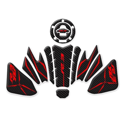 Autocollant réservoir moto antidérapant YZF-R3 2015-2018 avec protection latérale de réservoir