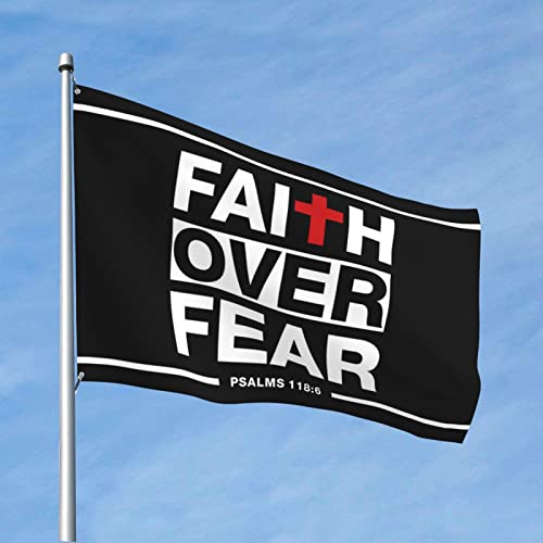 Drapeau verset de la Bible foi sur la peur pour surmonter le stress en dortoir de gars