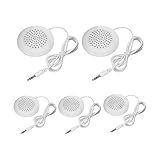 5pcs DIY Pillow Speaker, Portable Under Pillow Speaker, 3.5mm Mini Stereo Speakers for MP3 Phone Portable CD