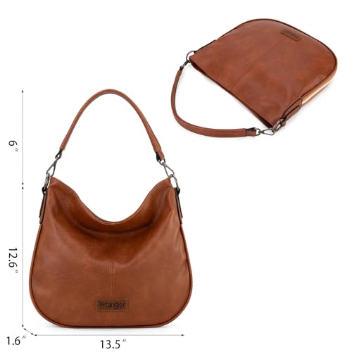 Image of Wrangler Hobo Bags Crossbody Bag for Women Shoulder Purse Handbags with Adjustable Strap