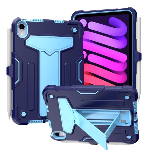 Coque iPad Mini 7 A17 Pro Robuste Résistante Chocs Coque iPad Mini 6 Bleu