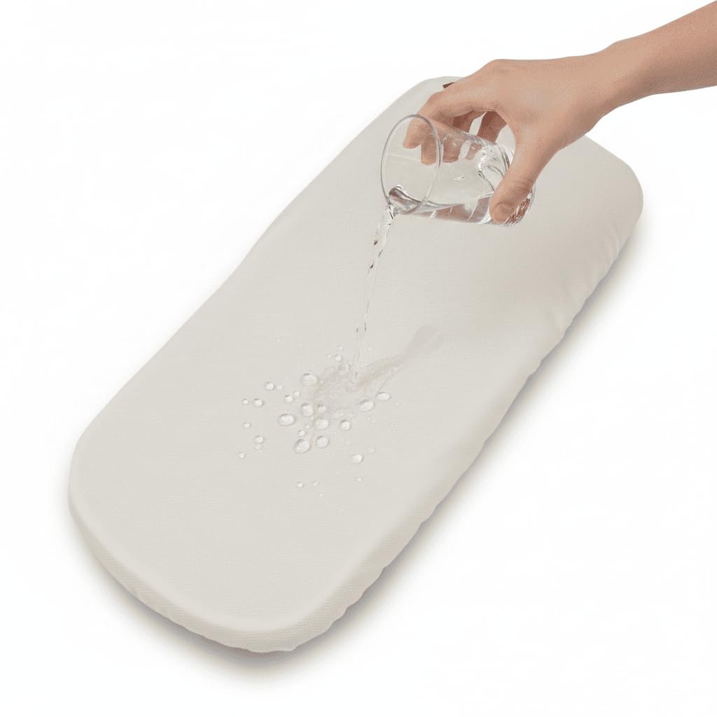 Sabana Bajera Capazo Impermeable para Joolz AER 2 | Funda Colchón Protector Cuco Carrito Bebe | ALGODÓN BLCO | 100% Algodón Certificado Oeko-Tex® Organic Cotton — view 6