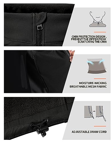 Pioneer Camp Mens Outerwear Golf Softshell Vest Windproof Fleece-Lined Lightweight Sleeveless Jacket for Travel Hiking4