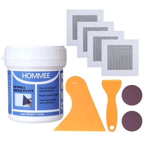 Wall patching Paste 8.5OZ, Drywall Repair Kit,Drywall Hole Patch Repair Kit to Fix Wall Surface Holes and Creak Damage with 4pcs 2
