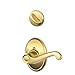 Schlage F59FLA605WKFLH Interior Pack Flair Left Handed Interior Pack Lever Set with Single Cylinder Deadbolt and Decorative Wakefield Rose