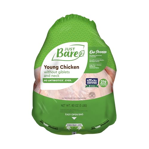 Just Bare Natural Fresh Whole Chicken | Antibiotic Free |