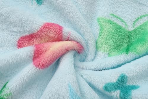 Image of Girls Fleece Robe Boys Hooded Bathrobe Soft Flannel Robe For Kids