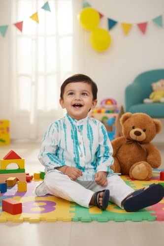 Image of Chandrakala Kids Kurta Set for Boys Eid gift Indian Ethnic Wear (KK119)