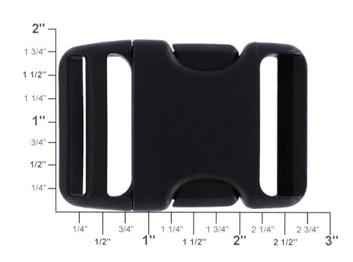 6581/6582 1 1/2" Stealth Warrior Plastic Side Release Buckle #TOP4