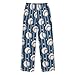 Pajama Pants Sport Baseball Star Blue Stipes Long Sleep Pants Lounge Bottoms