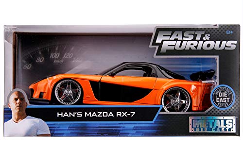 Jada TOYS 1:24 SCALE "THE FAST AND THE FURIOUS" "HAN'S MAZDA RX-7" �W�F�C�_�g�C�Y 1:24�X�P�[���u���C���h�X�s�[�h�v�u�n���Y �}�c�_ RX-7�v