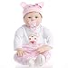 NPK collection Reborn Baby Doll, Vinyl Silicone 22 inch 55 cm Babies Doll, Lifelike express Toys Girl for Children Gift smile cute baby