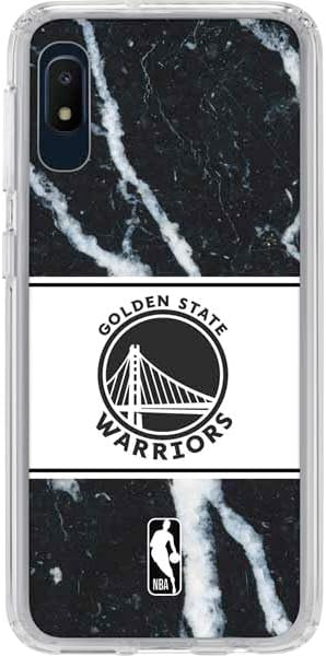 Skinit Clear Phone Case Compatible with Galaxy A10e - Officially Licensed NBA Golden State Warriors Marble Design