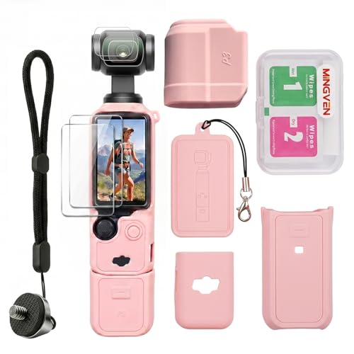 MINGVEN Case for DJI Osmo Pocket 3/Xtra Muse with Lens & Screen Protector