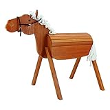 Outdoorholzpferd STELLA Größe L MIT ZAUMZEUG