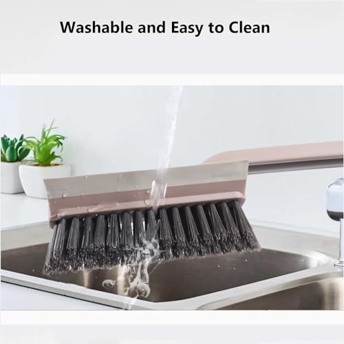 Image of Multi-Function Rotating Crevice Cleaning Brush, Hard Bristle Crevice Cleaning Brush for Household use, Upgraded 4-in-1 Gap Cleaning Brush for Kitchen Bathroom (3, Purple+White+Brown)