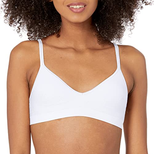 Image of Hanes Women's Seamless Wirefree Bra with Soft Padding and Convertible Straps