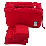 Koolertron Shockproof DSLR SLR Camera Bag Partition Padded Camera Insert, Make Your Own Camera Bag(Red)