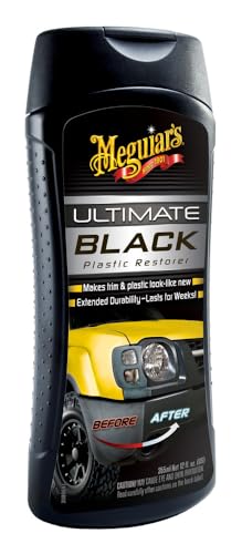 Meguiar's G15812EU R&eacute;novateur Plastiques ext&eacute;rieurs Noirs Ultimate - Restaurateur Plastique - &Eacute;clat Garnitures Noires - Revitalisant Aspect Neuf - 355ml