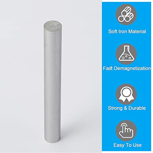 soft iron rod high pure iron rod ideal core for making electromagnets 0534 diameter 634 long