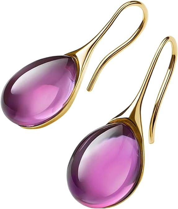See full amazon price history chart for El Regalo Gold Plated Water Drop Style Crystal Inlaid Stone Classic Plain Dangle Hoop Earrings- Inlaid Crystal Drop Earrings for Girls & Women (Poppy Purple) El Regalo Gold Plated Water Drop Style Crystal Inlaid Stone Classic Plain Dangle Hoop Earrings- Inlaid Crystal Drop Earrings for Girls & Women (Poppy Purple) (B0CSJMCGCK) Amazon Price History, Amazon Price Tracker