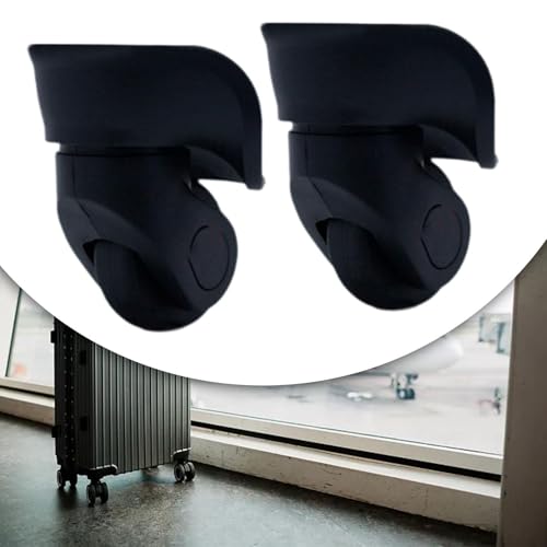 2X Suitcase Replacement Wheels, Luggage Accessories Spare Wheels Sturdy Casters Repair Practical Universal Repair Parts Quiet Black4