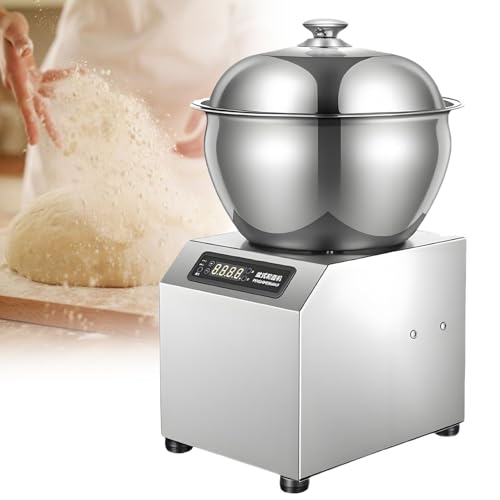 Impastatrice elettrica per impasti Pesanti - Impastatrice a Spirale per Farina con Timer, Rotazione bidirezionale, Ideale per ristoranti, pizzerie e panifici - capacità 5 kg, 5 kg