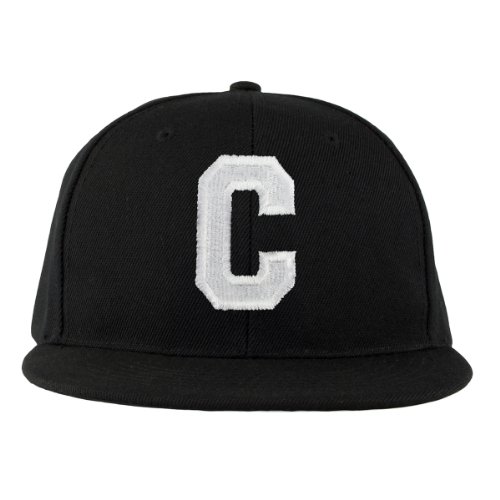 4sold - Gorra en negro/blanco con letras A a Z, Hombre, cap-26, C, talla única