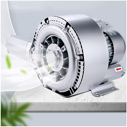 Fish Pond Ring Blower,1.01Hp/750W Regenerative Blower for Sewage Aeration,(52CFM) Single Phase High-Pressure Vortex Blower Industrial Vacuum Pump,110V