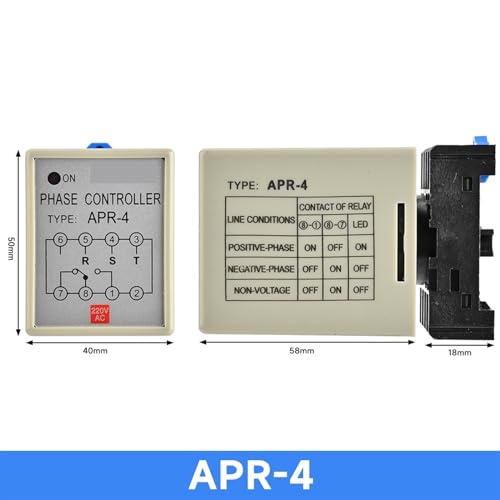 Contrôleur d'inversion de phase APR-3 triphasé pour moteur 380VAC