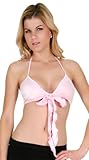 BodyZone Women's Bow Front Top Underwear, Baby Pink, One Size