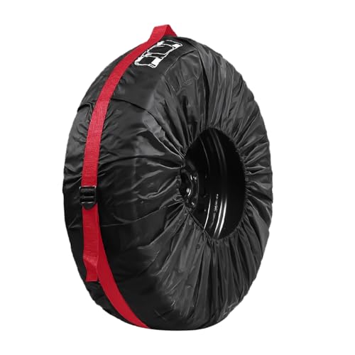 JSMTKJ Housses de Pneus, Housses de Protection Imperméable Contre l'eau et la Poussière pour Roue de Secours et pneus de 13 à 18 Pouces, Diamètre 66 cm