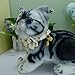Newtensina Fashion Cute Fruits Pattern Cat Collar with Lemon Watermelon Pineapple Pendant for Cats - White