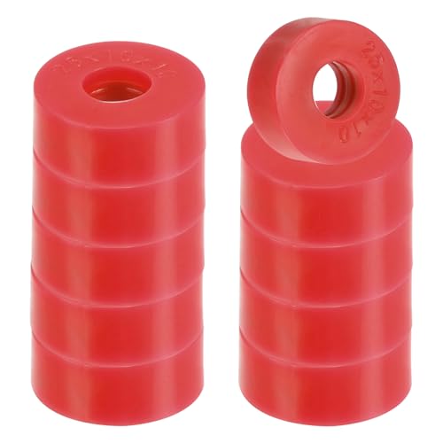 Separadores redondos de neopreno antivibración rojos para aislamiento acústico, 40 piezas 2