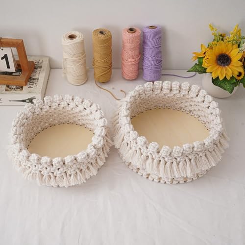 Panier en corde de coton pour rangement et bac à jouets chat