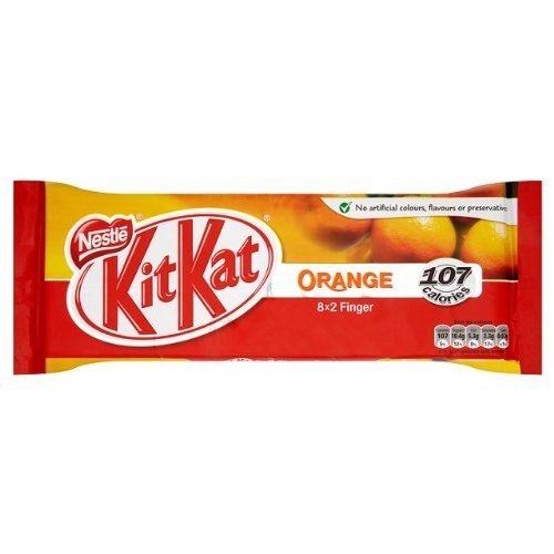 Kit Kat Orange 8x2 Fingers 166g (4-pack) by N/A