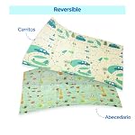 Edibaby, Alfombra Bebé Acolchada Plegable, Diseño Infantil, Colchoneta de Juegos para Suelo, Reversible, XPE, Tapete Baby Play Mat (Alphabet | 200×180 | 1.5 cm)