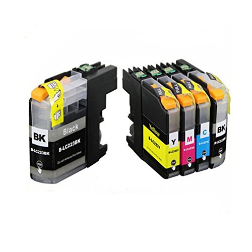 Win Tinten Tintenpatrone als Ersatz für Brother LC223, kompatibel conbrother DCP-J562DW DCP-J4120DW MFC-J480DW MFC-J4420DW MFC-J5320DW (2 schwarz, 1 Cyan, 1 Magenta, 1 Gelb) Drucker