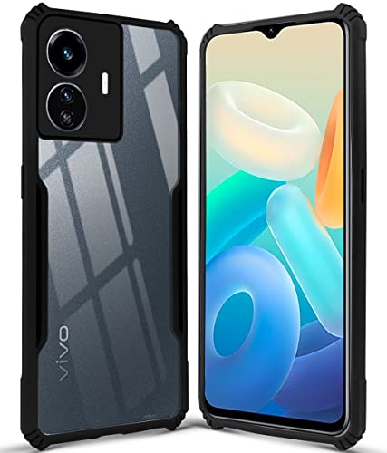 Image of Jkobi Back Cover Case for Vivo iQOO Z6 Lite 5G (Shockproof with Polycarbonate Clear Panel | Professional Black)