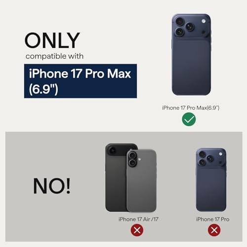 Image of pitaka for iPhone 17 Pro Max Case 6.9 inch, Caseless Feeling, Black /Grey(Twill)