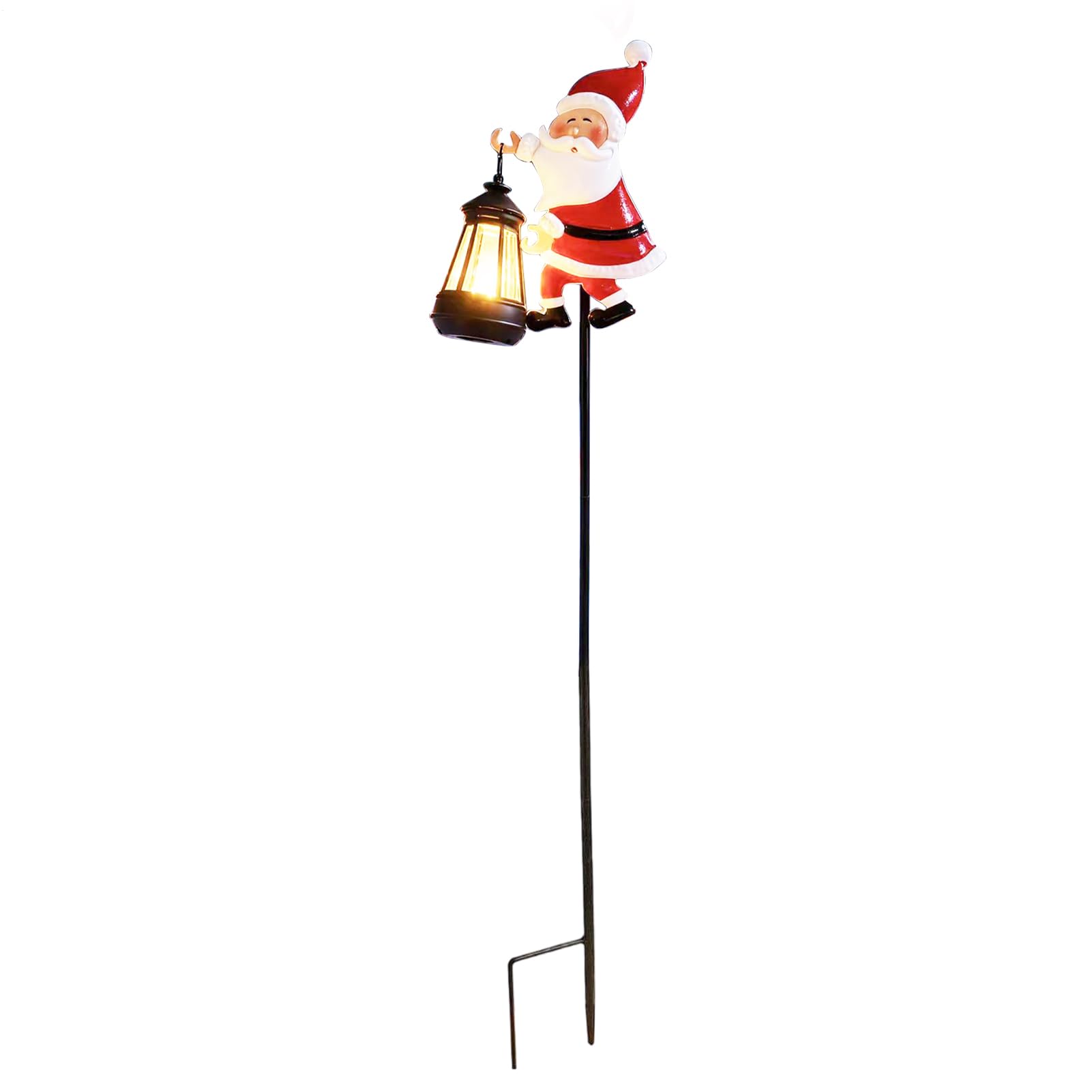 Lumières solaires de Noël extérieures avec piquets LED étanches pour jardin
