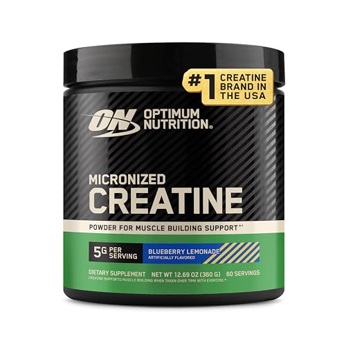 Optimum Nutrition Micronized Creatine Monohydrate 300g – 60 Servings, Blueberry Lemonade