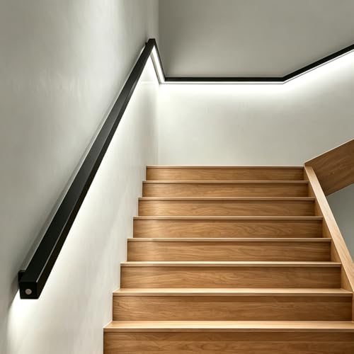 Rambarde d'escalier intérieure en alliage d'aluminium LED Premium - 2