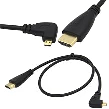 Micro-HDMI to HDMI Converter Cable Supports 4k1080p Data SLR Camera Monitor Cable Micro HDMI Right Angle Male to Micro HDMI Male Cable Right 150CM