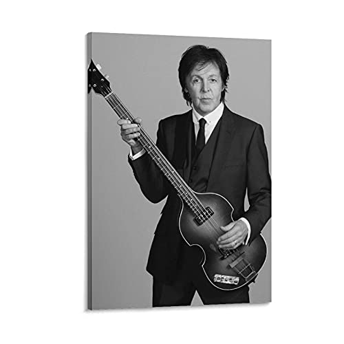 Paul McCartney Poster classique rock Star Poster et toile Art imprimé moderne pour chambre familiale 40 x 60 cm - Les Beatles, Paul McCartney, John Lennon, RIngo Starr, George Harrison Paul McCartney Poster classique rock Star Poster et toile Art imprimé moderne pour chambre familiale 40 x 60 cm