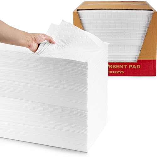200-Pack White Spill Absorbent Sheets