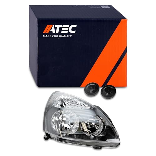 ATEC Germany 1x Phare avant Phare principal droit (côté passager) Compatible avec RENAULT CLIO 2 (BB_, CB_), CLIO 2 Fourgon/Schrägheck (SB0/1/2_)