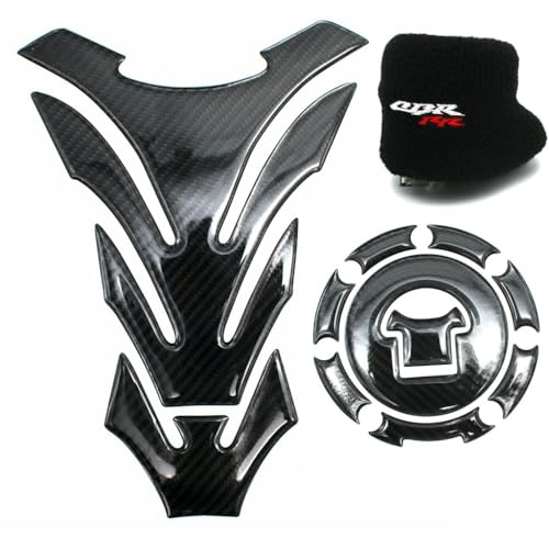 Autocollant bouchon carburant et protection réservoir CBR1000RR carbone